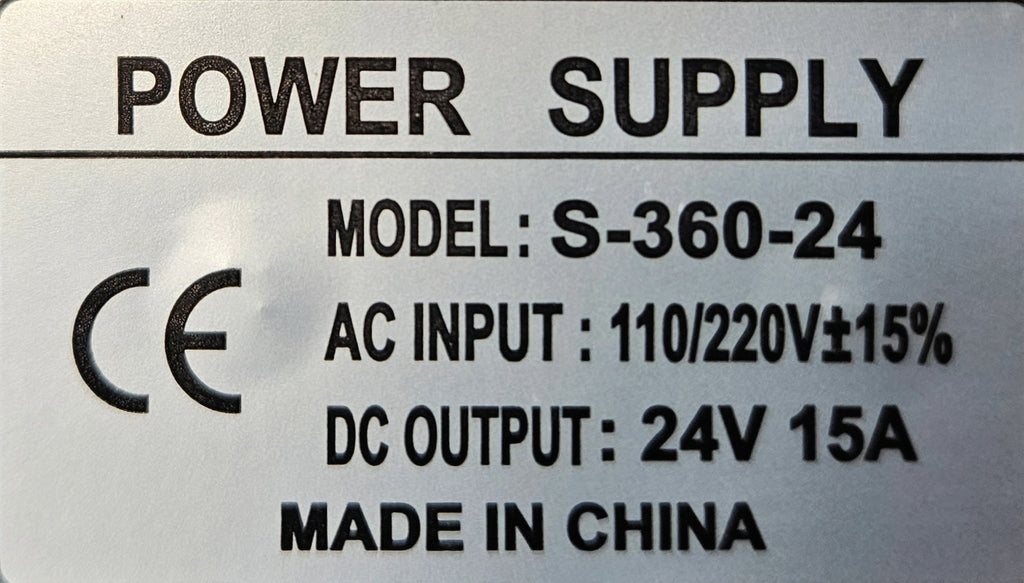 Replacement 24-Volt Power Supply for Printer S-360-24