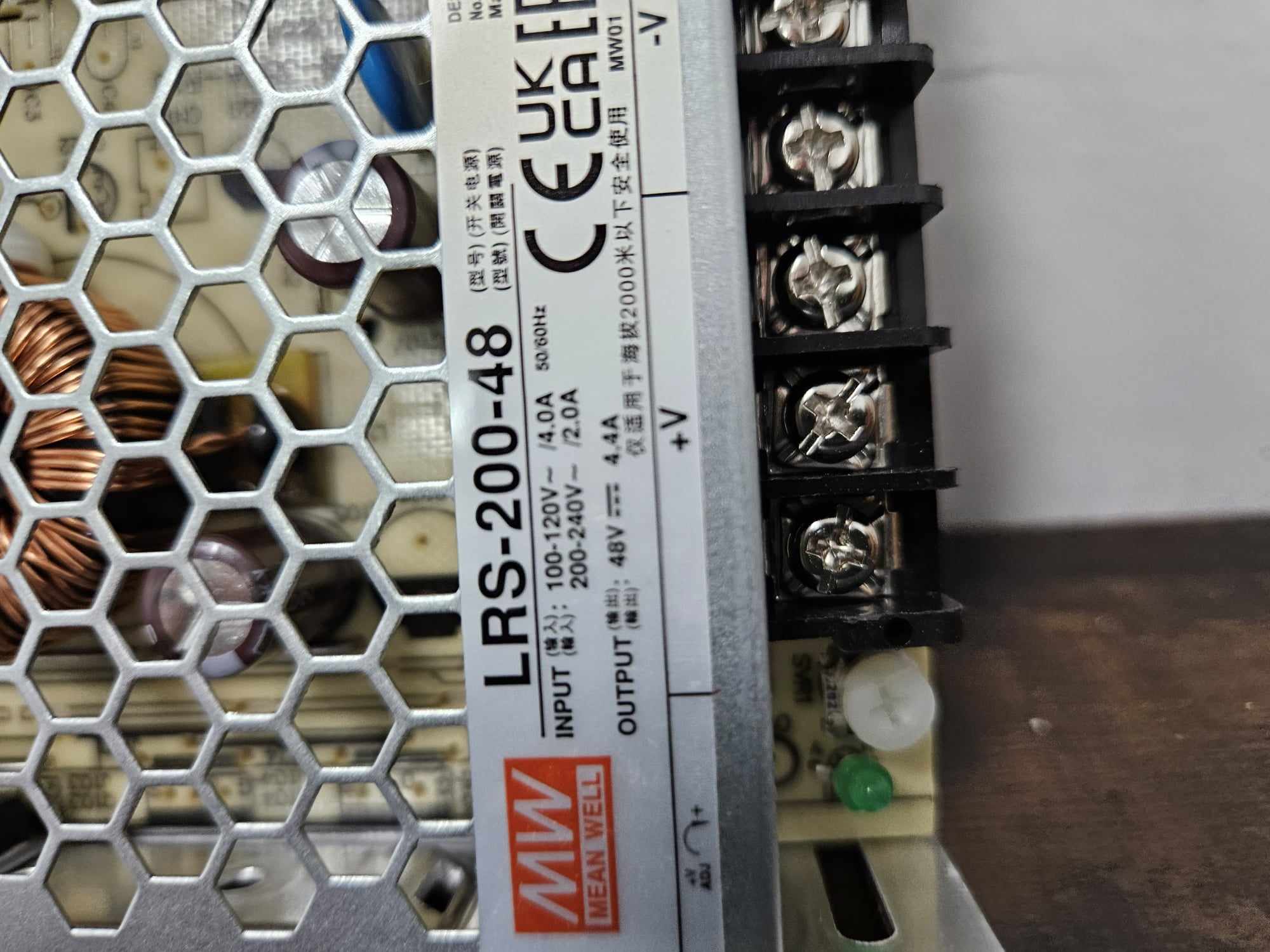 Replacement 48-Volt Power Supply for Printer LRS-200-48