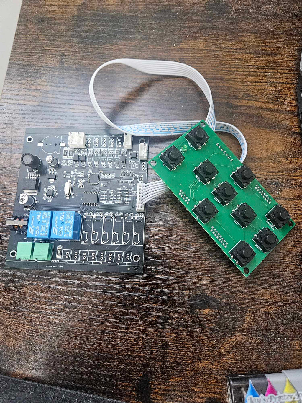 Button control board interface for uv Printers