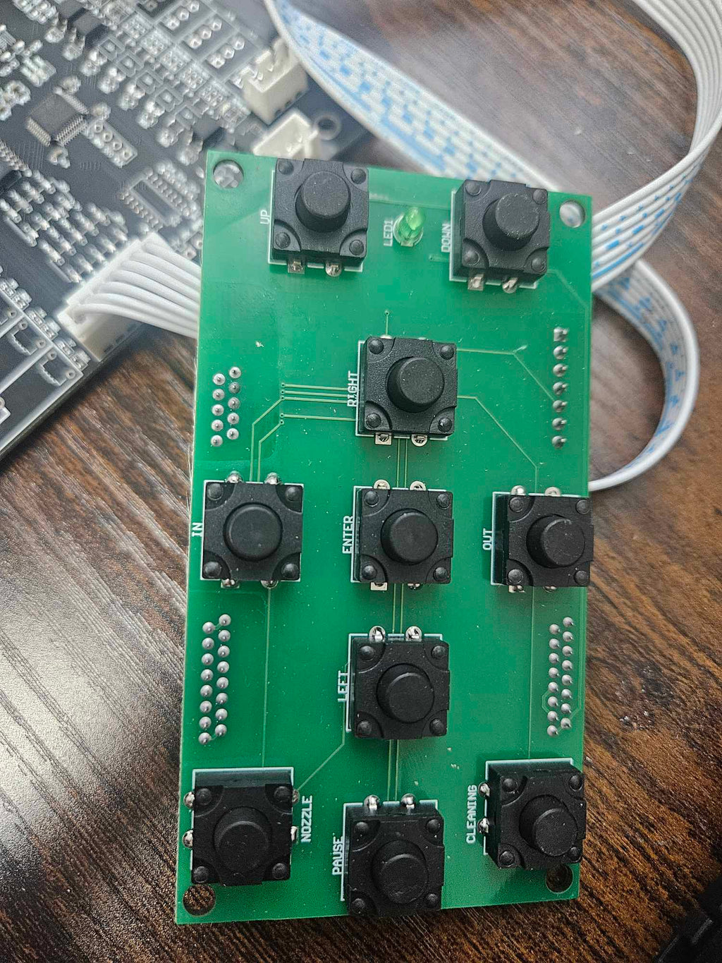 Button control board interface for uv Printers