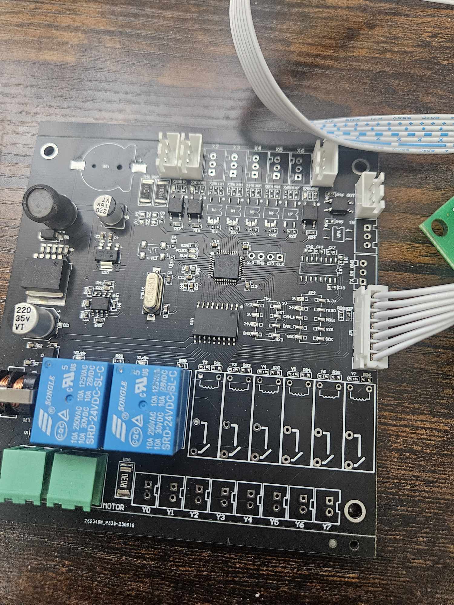 Button control board interface for uv Printers