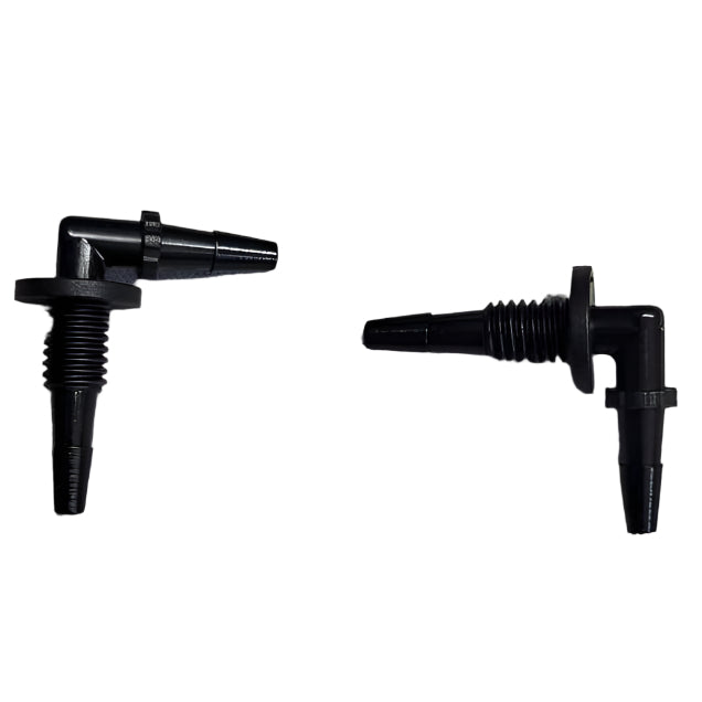 Pack of 6 - 90 Degrees Right Angle Cap Connector for 1/8" Plastic Hose (Fits UV Ciss Hose Tubing and Jugs)