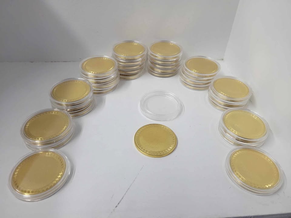 Challenge Coins! Metal Coins! UV Printable Metal coins! 50mm in diameter UV Printable Blanks
