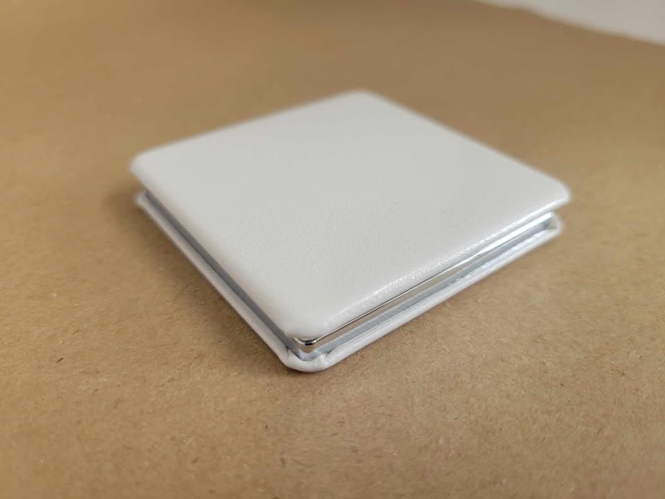Compact Mirrors, UV Printable - 60mm White Double-sided (50 Pack)