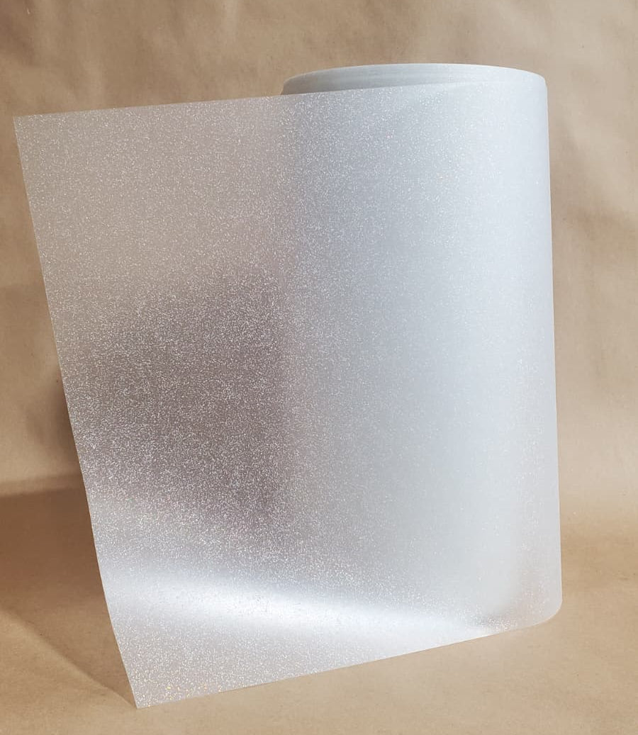 Glittery DTF Pet Roll Film Glitter Film widths  328 Ft Long - Glitter Sparkle
