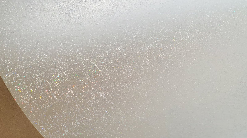 Glittery DTF Pet Roll Film Glitter Film widths  328 Ft Long - Glitter Sparkle