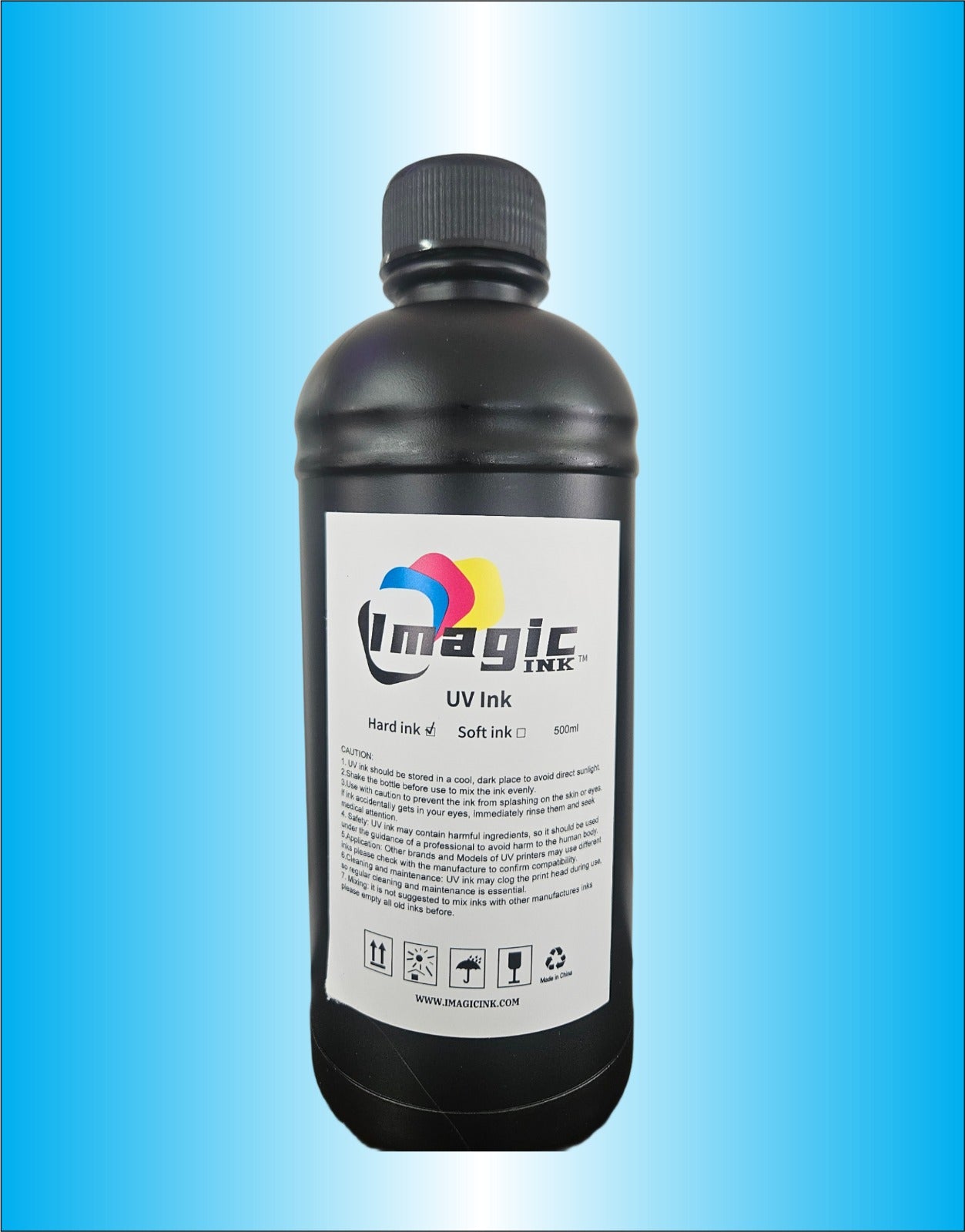 Box of 24 UV Printer Ink by Imagic Ink for Epson xp600 dx5 dx6 all colors CMYK + White and Varnish