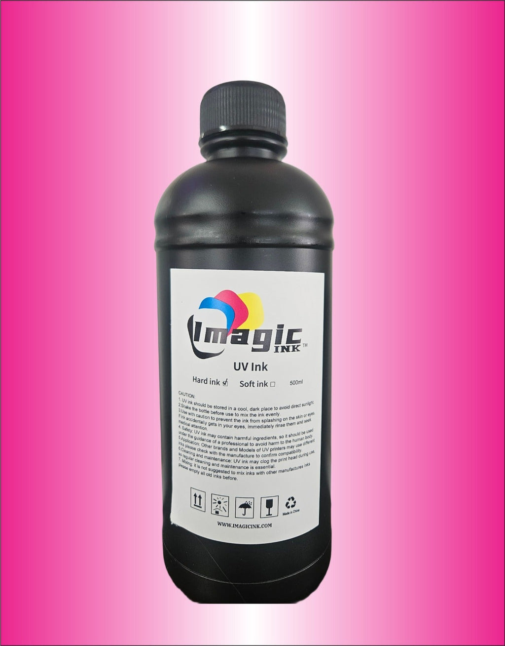 Box of 24 UV Printer Ink by Imagic Ink for Epson xp600 dx5 dx6 all colors CMYK + White and Varnish