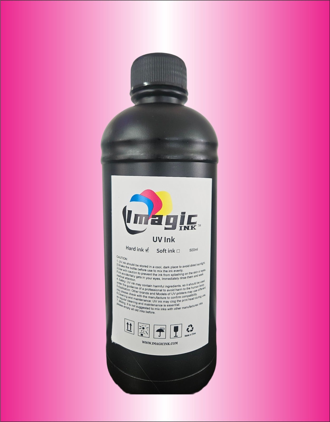 Box of 24 UV Printer Ink by Imagic Ink for Epson xp600 dx5 dx6 all colors CMYK + White and Varnish