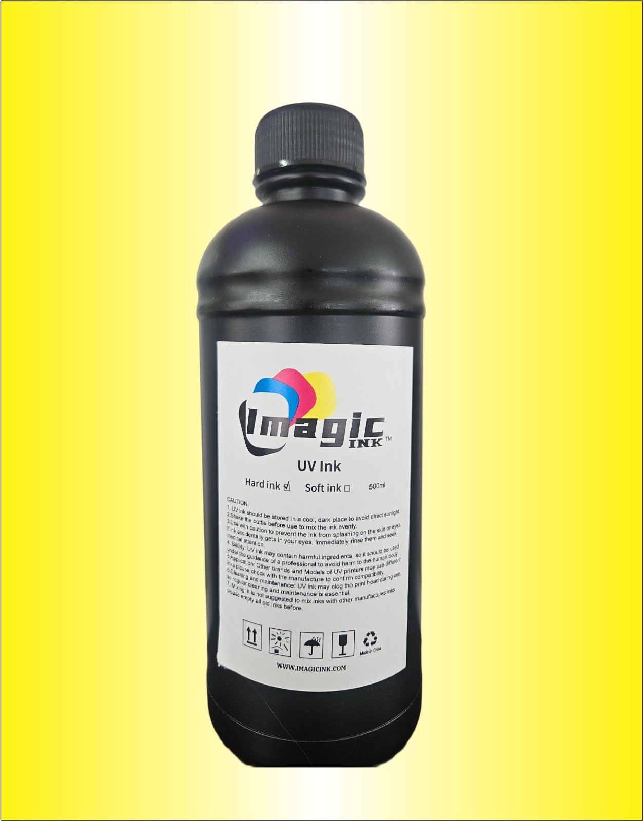 Box of 24 UV Printer Ink by Imagic Ink for Epson xp600 dx5 dx6 all colors CMYK + White and Varnish