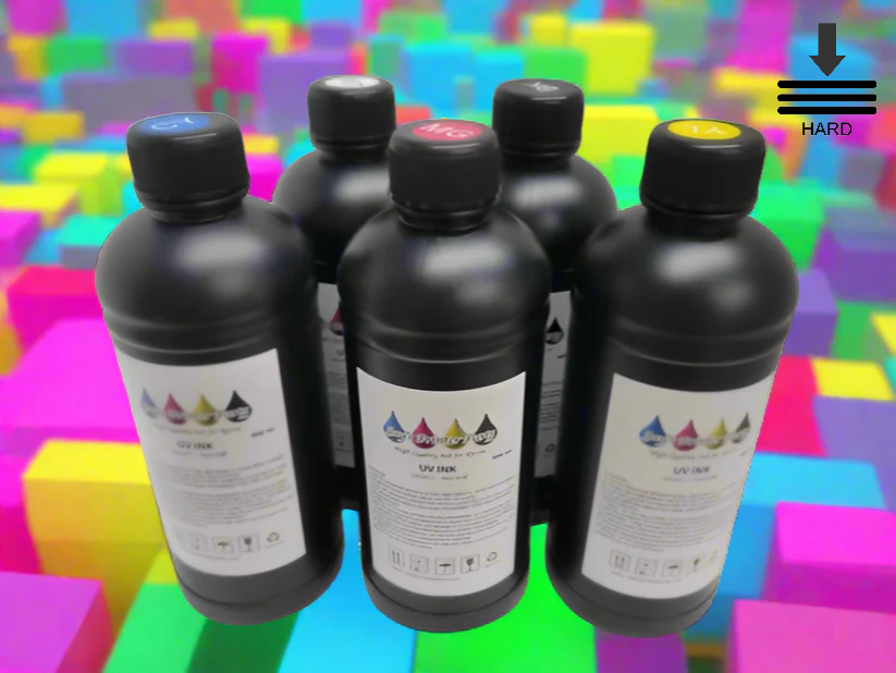 Box of 24 UV Printer Ink by Imagic Ink for Epson xp600 dx5 dx6 all colors CMYK + White and Varnish
