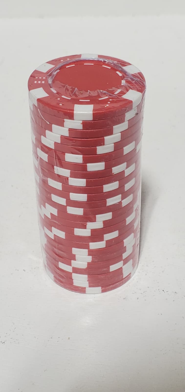 Blank Colorful UV Printable Poker Chip Discs - Pack of 25 - Plastic