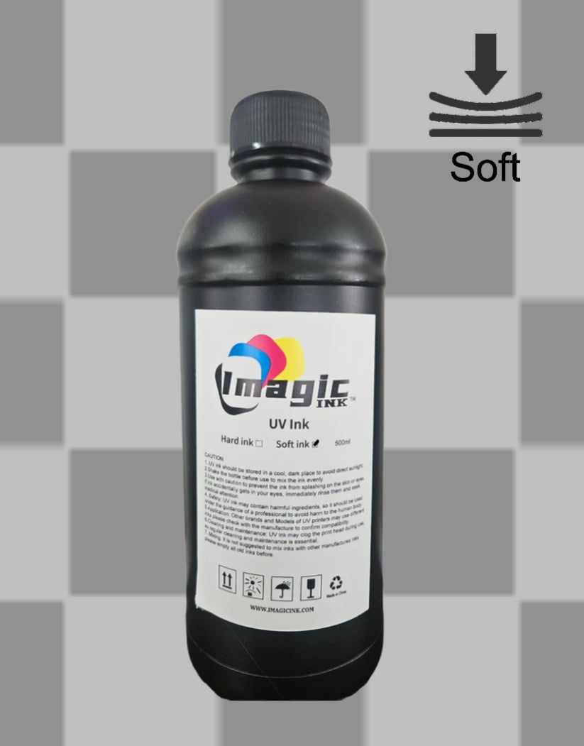 Box of 24 UV Printer Ink by Imagic Ink for Epson xp600 dx5 dx6 all colors CMYK + White and Varnish