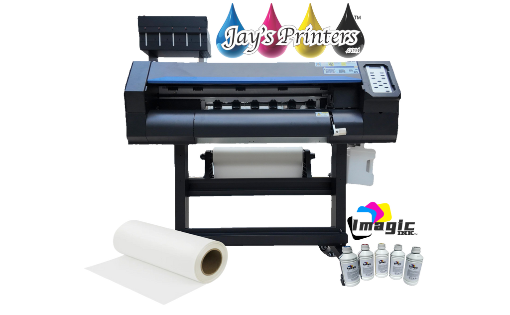 In Stock! J24 a 24 inch DTF Printer with Shaker Oven two I1600 printheads Starter Pack