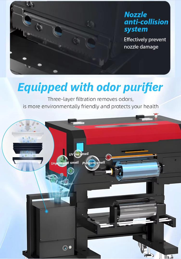 60CM UVDTF roll-to-roll printer! I3200 HD Printhead