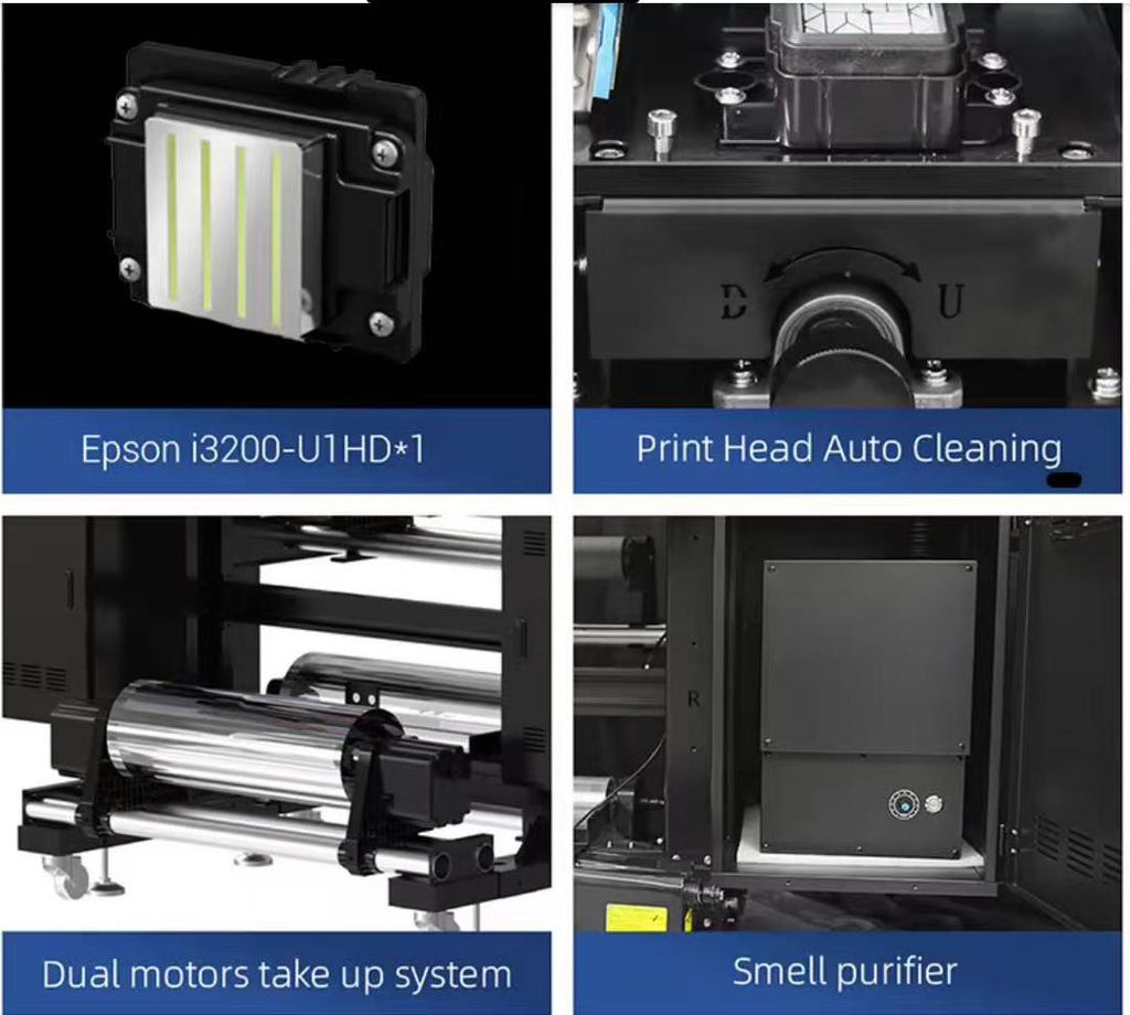 60CM UVDTF roll-to-roll printer! I3200 HD Printhead
