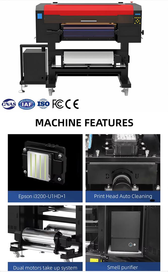 60CM UVDTF roll-to-roll printer! I3200 HD Printhead