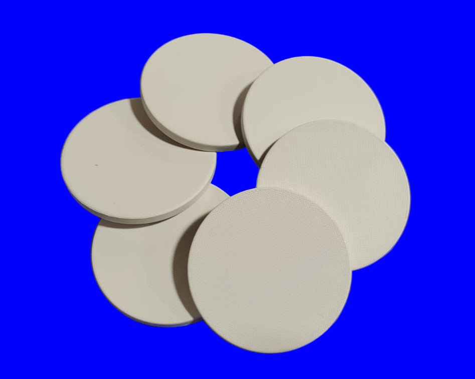 Blank White UV Printable Poker Chip Discs - Pack of 25 - Ceramic