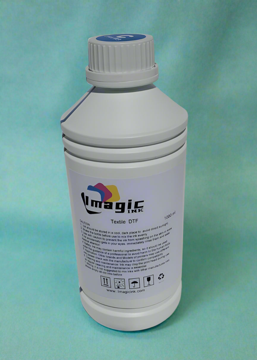 Box of 20 Imagic DTF Ink for DTF Textile T-shirt Printer for Epson xp600 dx5 dx6 all colors CMYK + White 1000ml Bottle