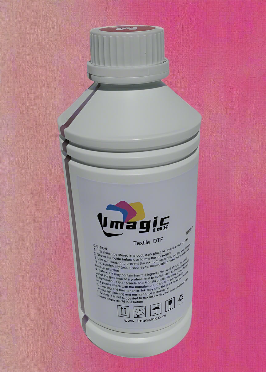 Box of 20 Imagic DTF Ink for DTF Textile T-shirt Printer for Epson xp600 dx5 dx6 all colors CMYK + White 1000ml Bottle