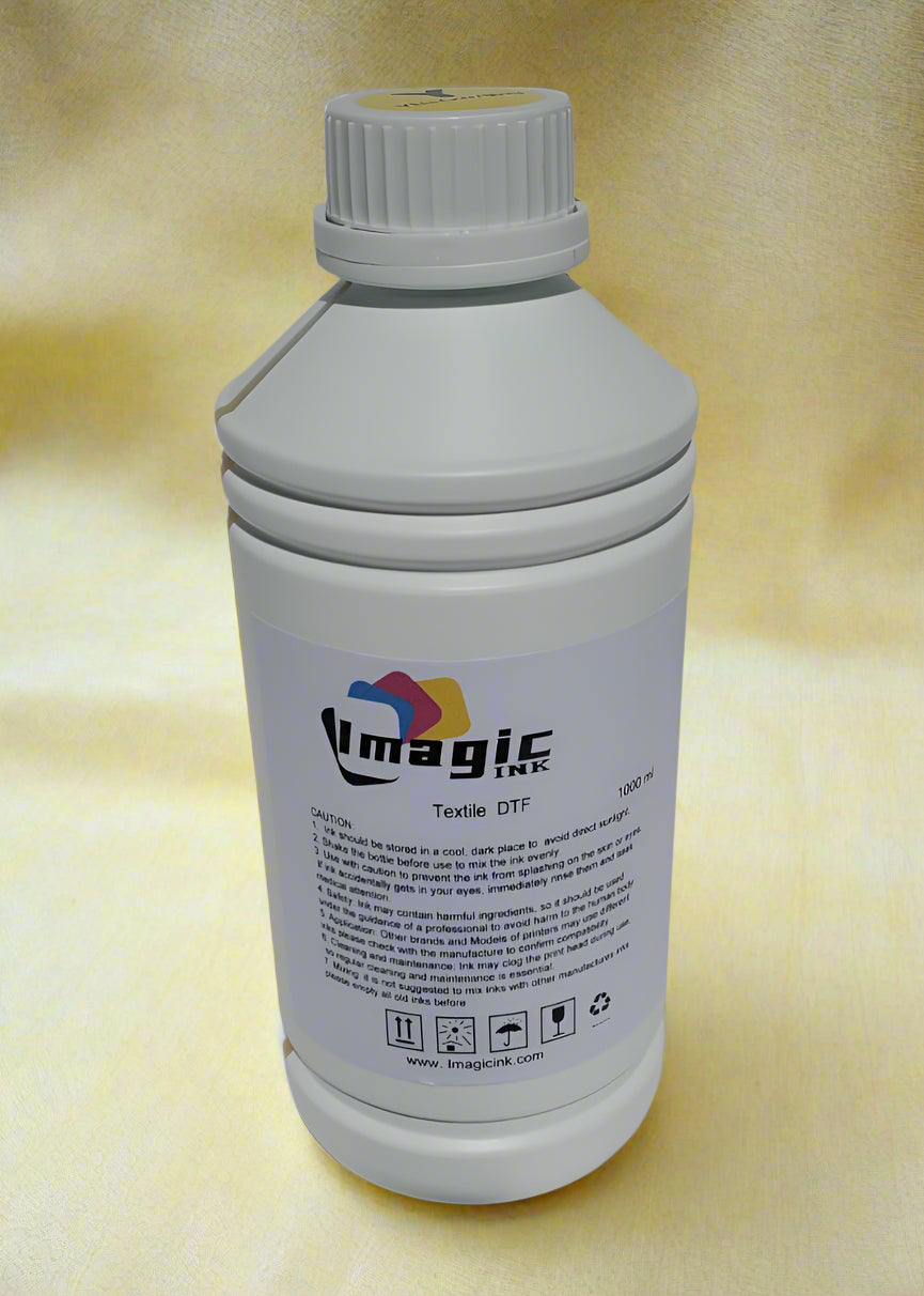 Box of 20 Imagic DTF Ink for DTF Textile T-shirt Printer for Epson xp600 dx5 dx6 all colors CMYK + White 1000ml Bottle