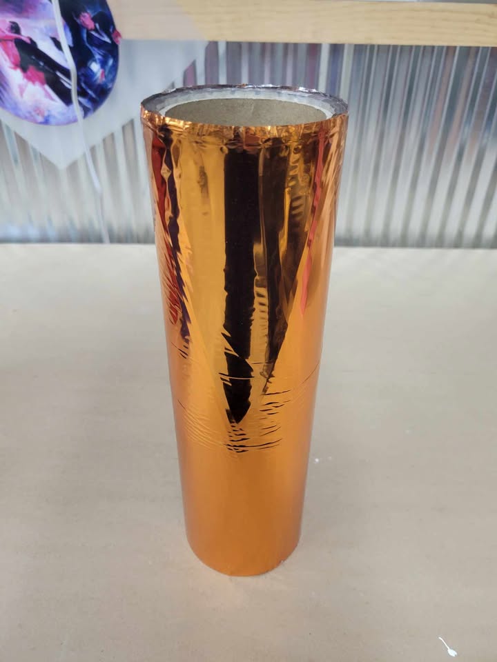 Colored Foil film for UV/DTF 32cmx120 meters 3in diameter - Red, Orange, Copper, Green, Pink Rose, Blue, Green by Imagic