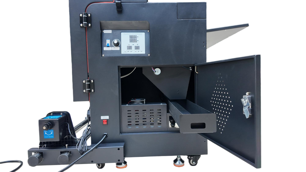 In Stock! J24 a 24 inch DTF Printer with Shaker Oven two I1600 printheads Starter Pack