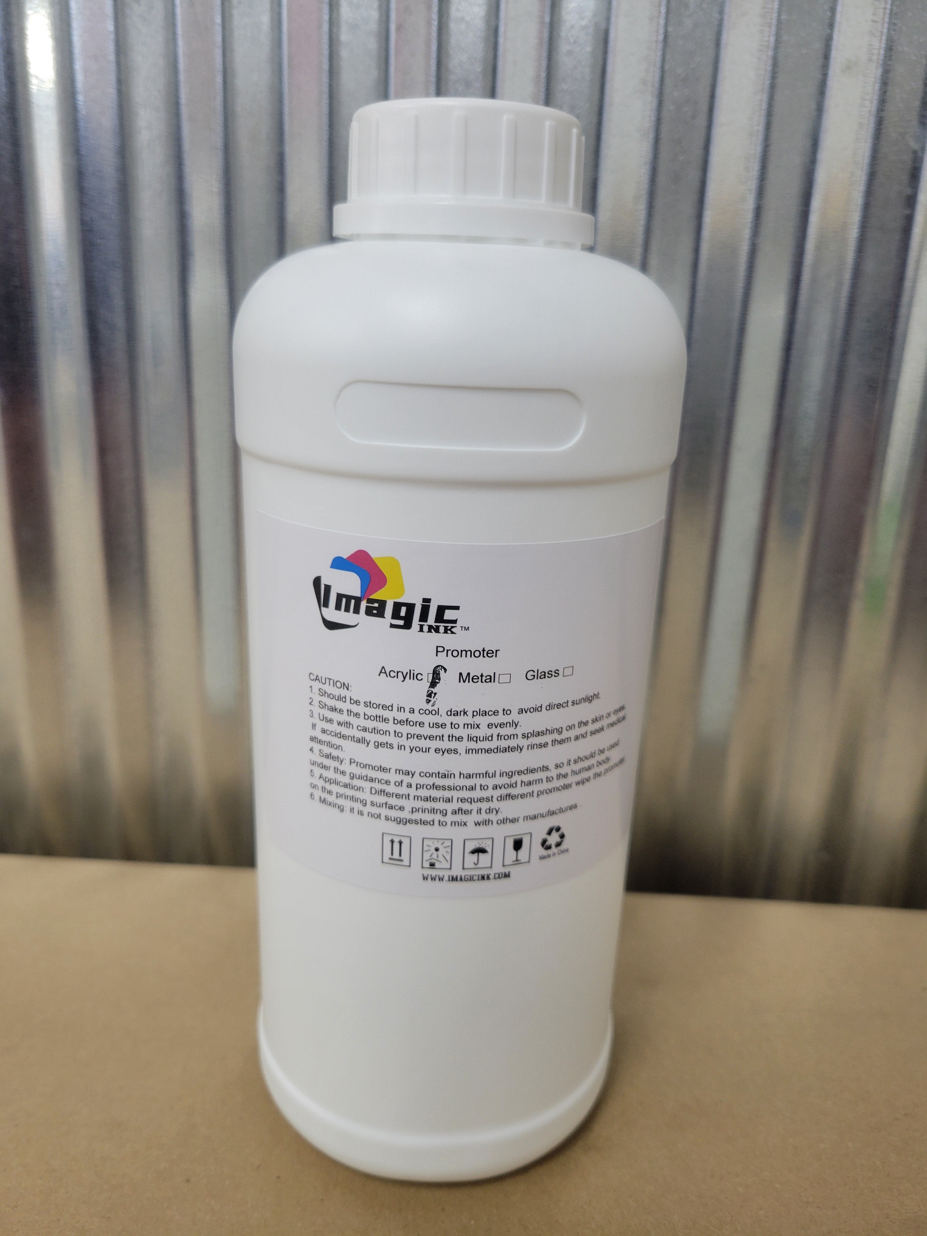 Box of 12 Adhesion Promotor Metal , Glass , Acrylic, Ceramic 1000ML bottles - Imagic Ink